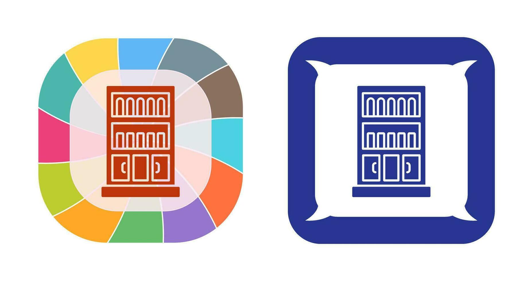 Book Shelf Vector Icon