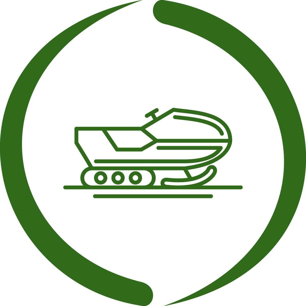 Snowmobile Vector Icon