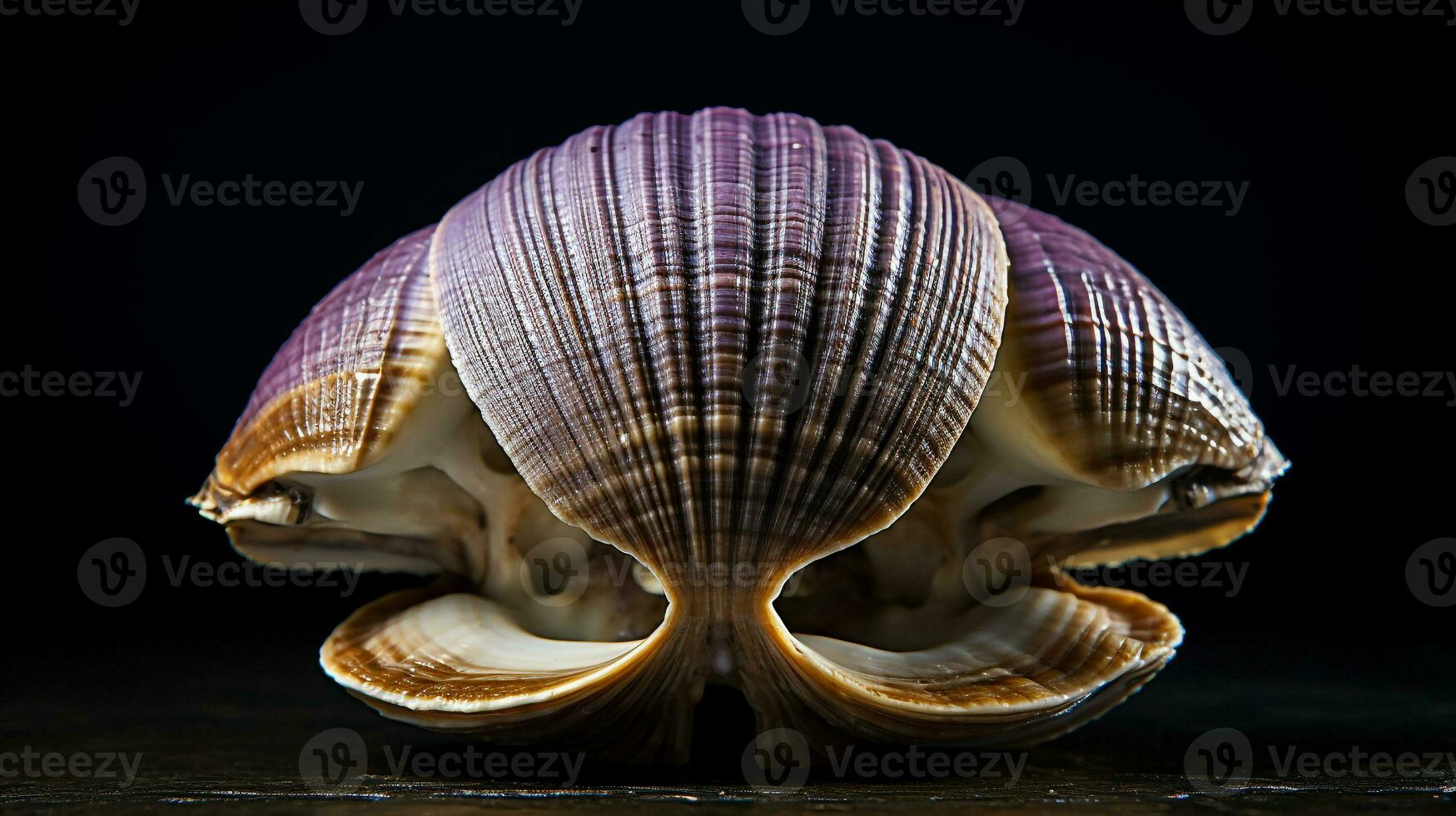 Wildlife photography of Photo of Quahog Clam. Generative AI