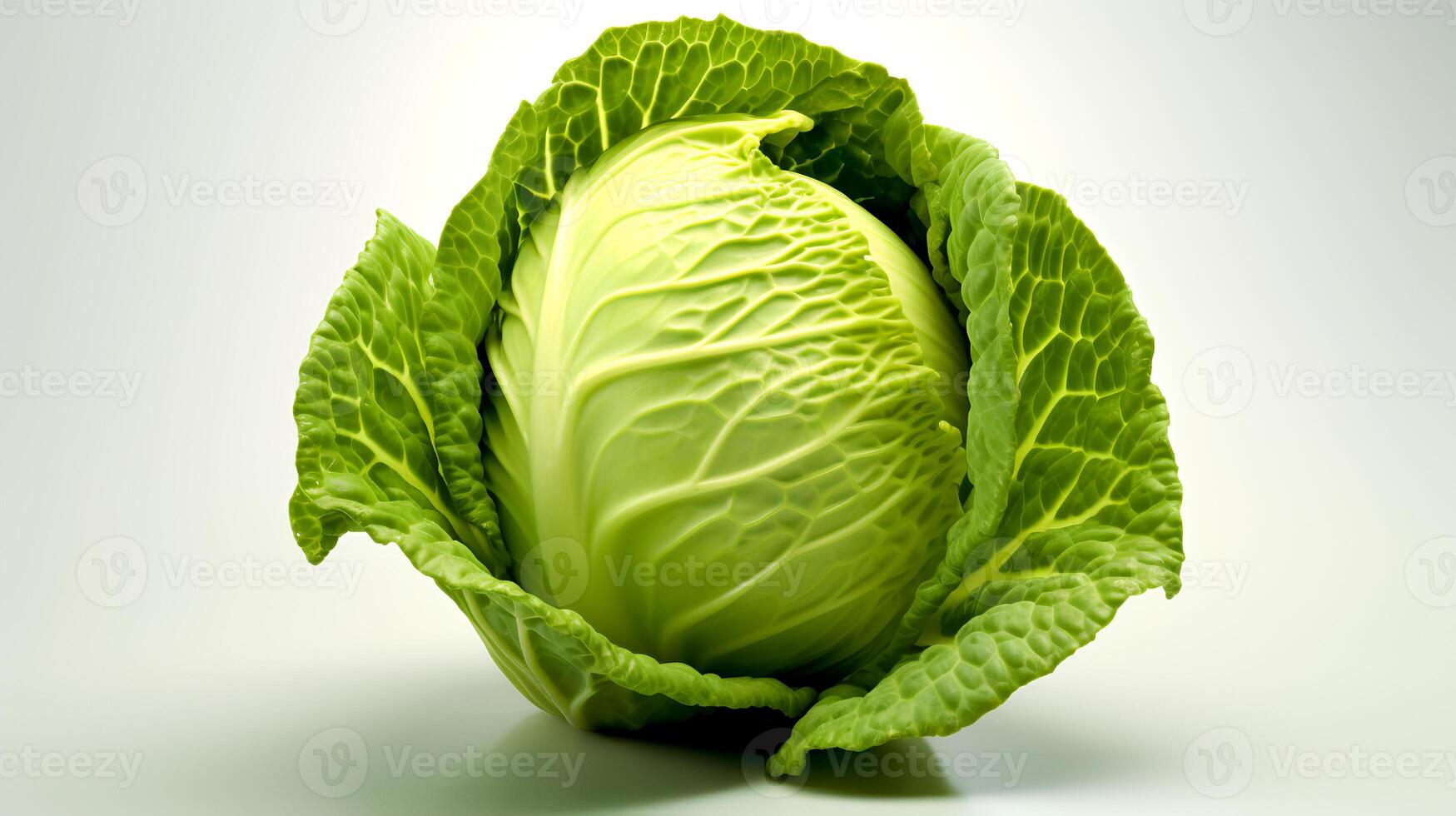 Photo of Cabbage isolated on white background.
