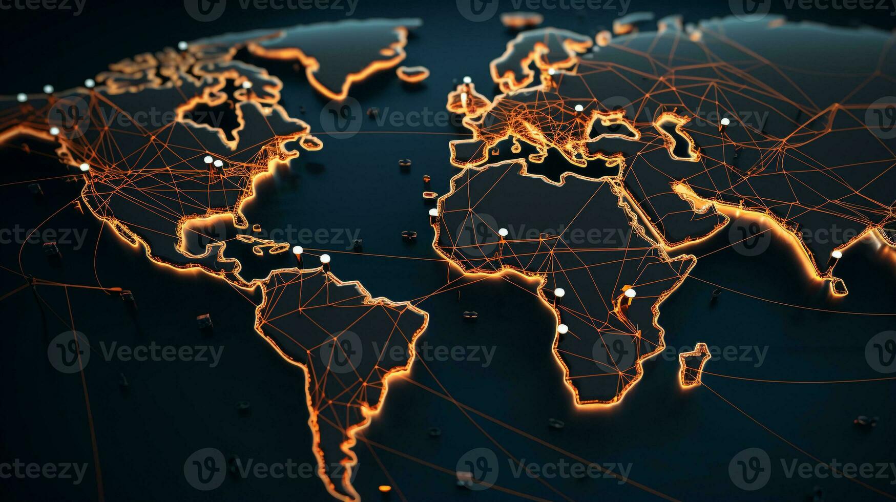 internacional logístico rutas en tierra foto