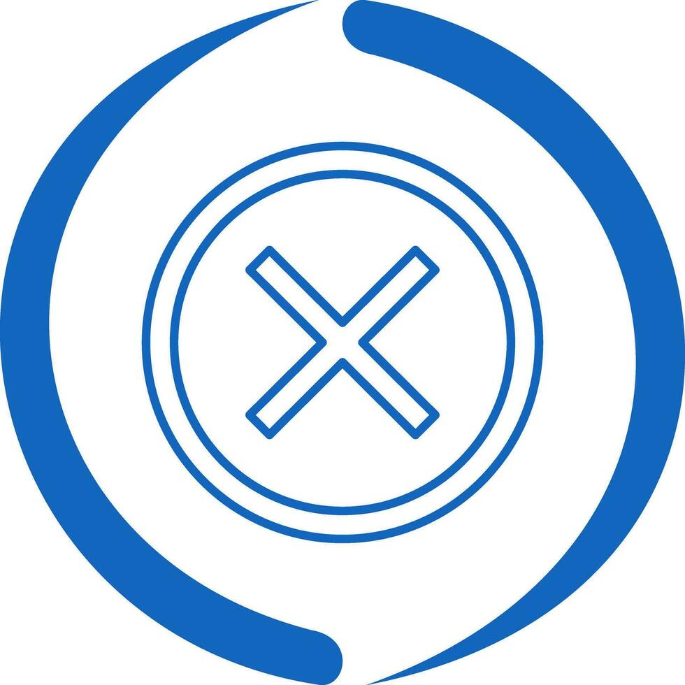 Do Not Cross Vector Icon