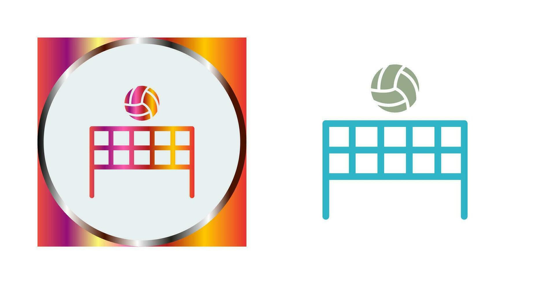 Beach Volleyball Vector Icon