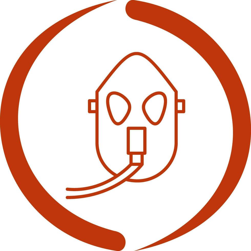 Unique Oxygen Mask Vector Icon