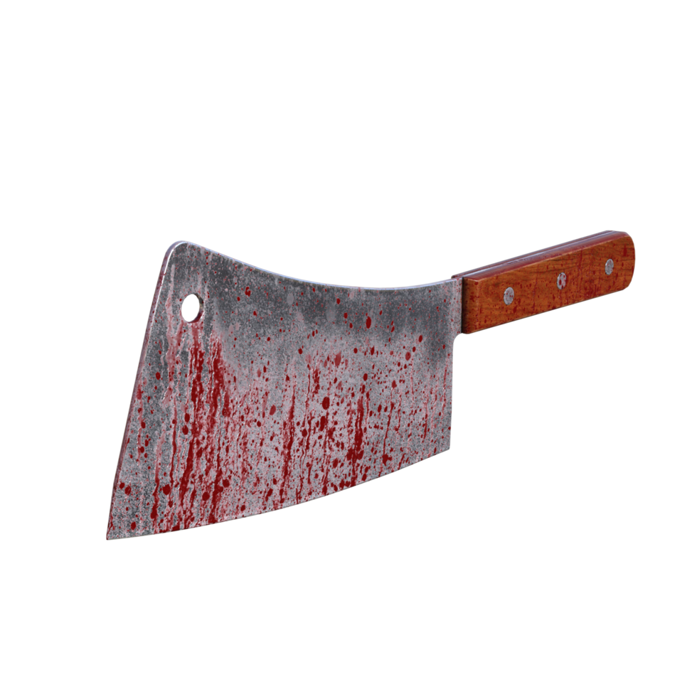 a bloody knife on a transparent background png