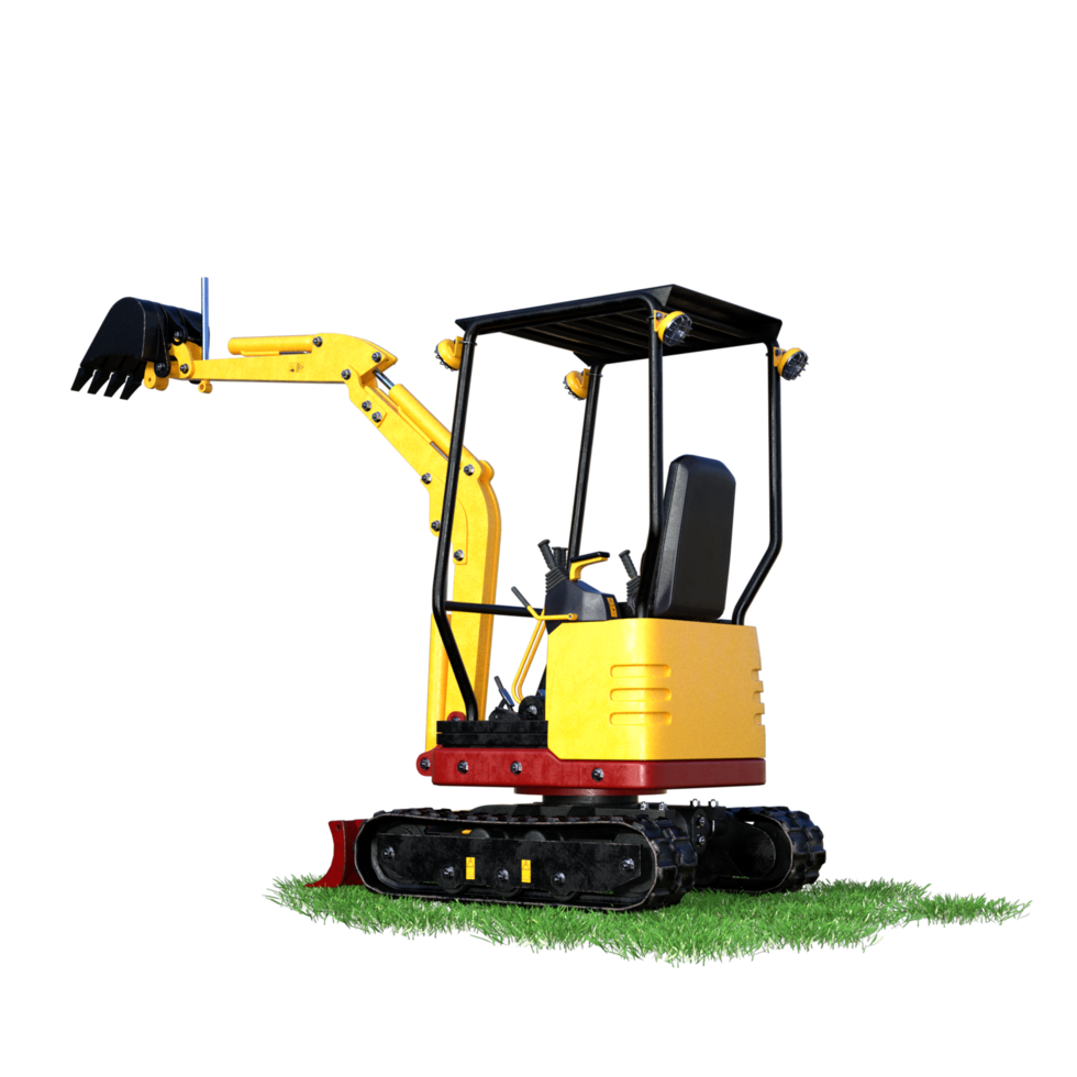 graafmachine Aan gras png