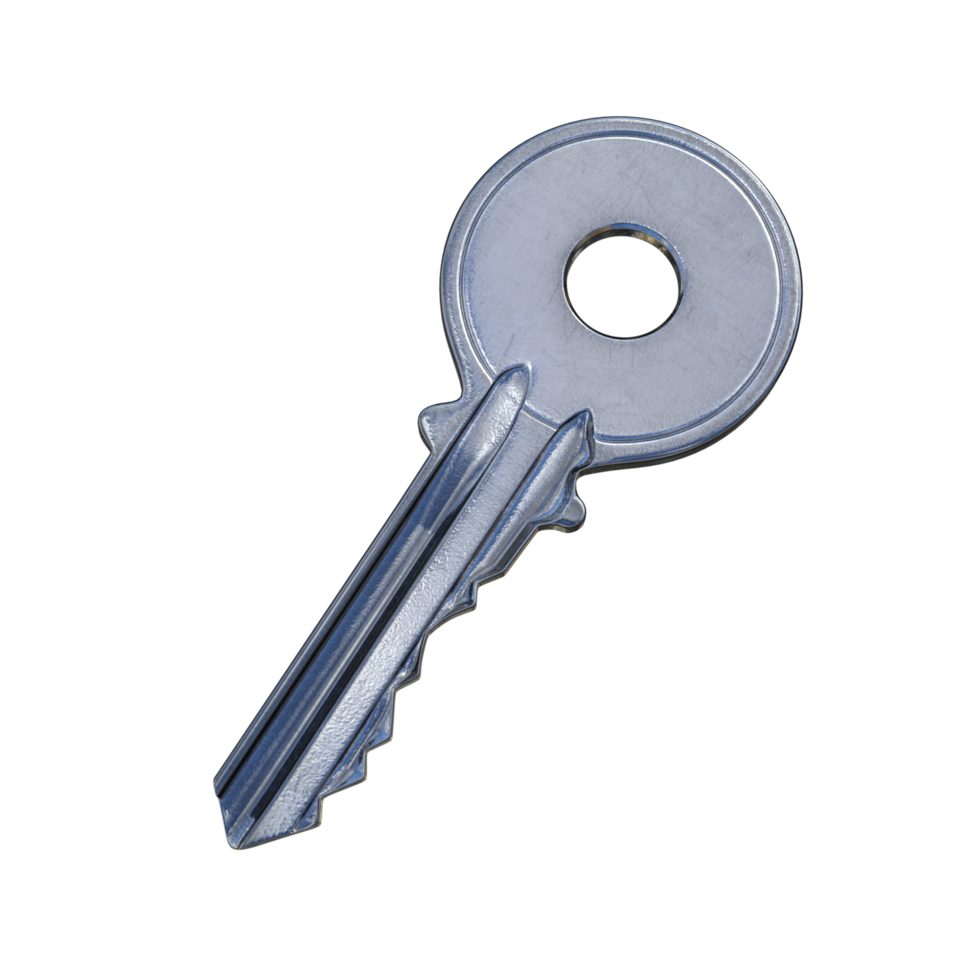 key on a transparent png