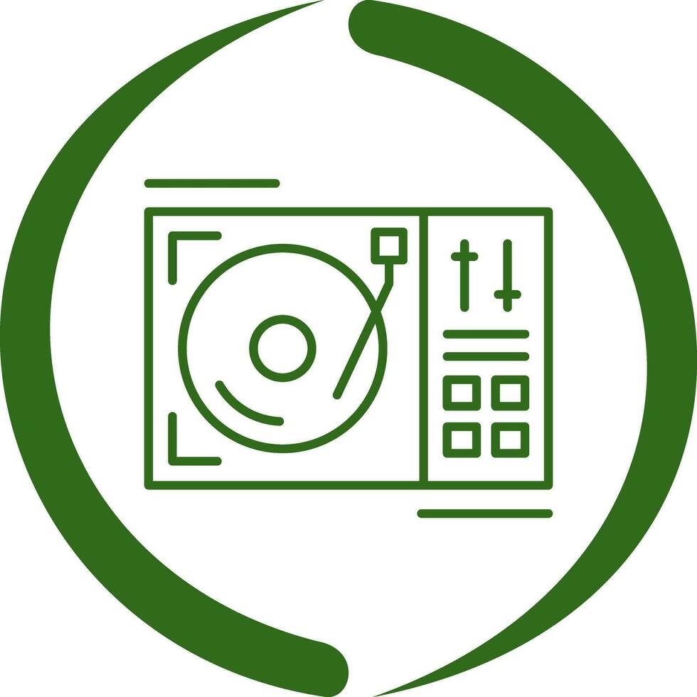 Turntable Vector Icon