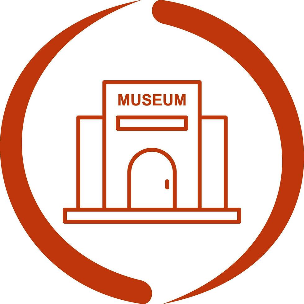 icono de vector de edificio de museo