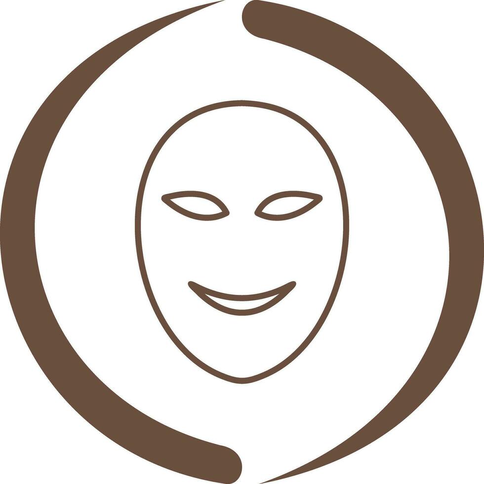 Ancient Face Mask Vector Icon