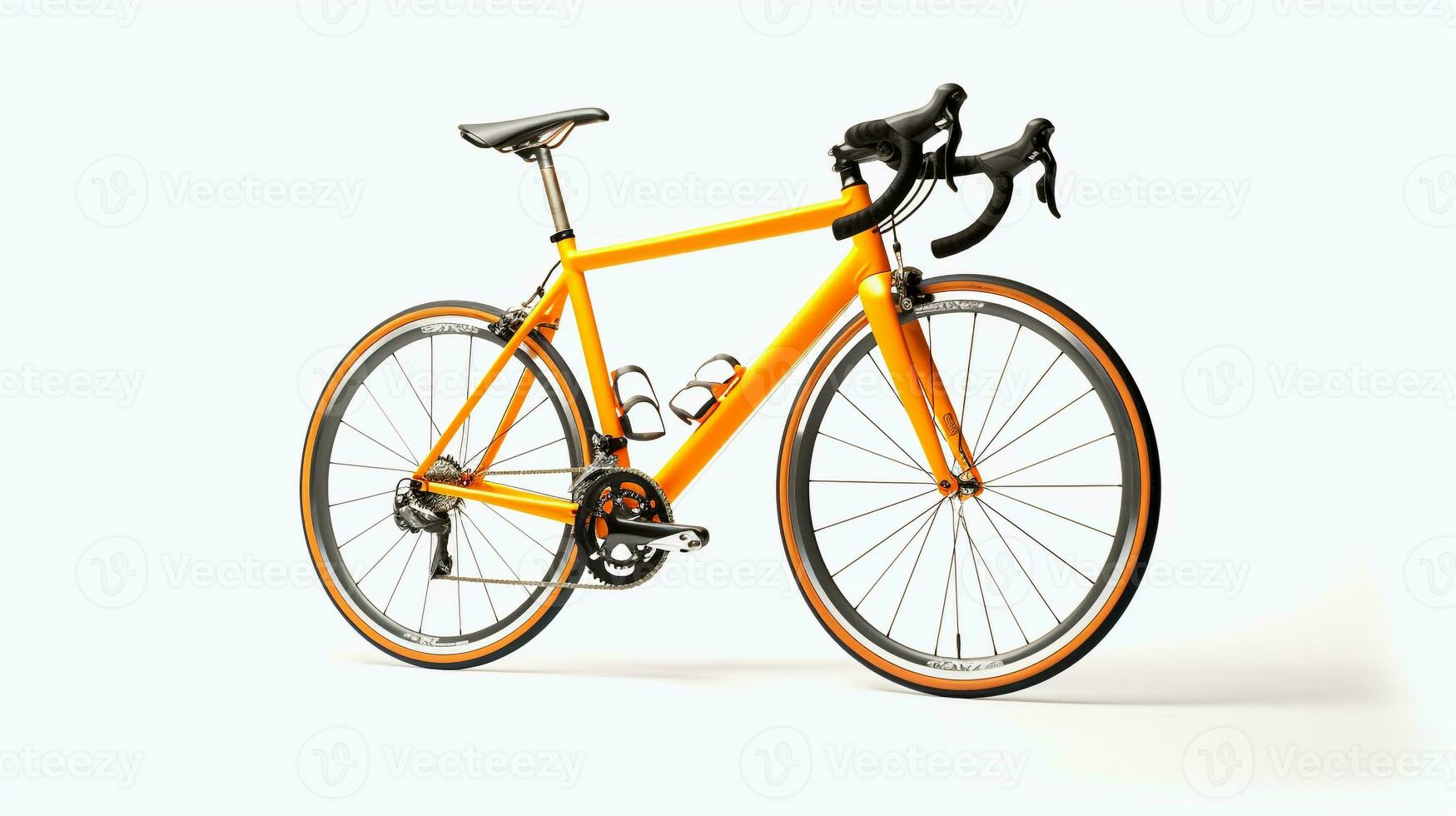 Displaying a 3D miniature  Road Bike. Generative AI photo