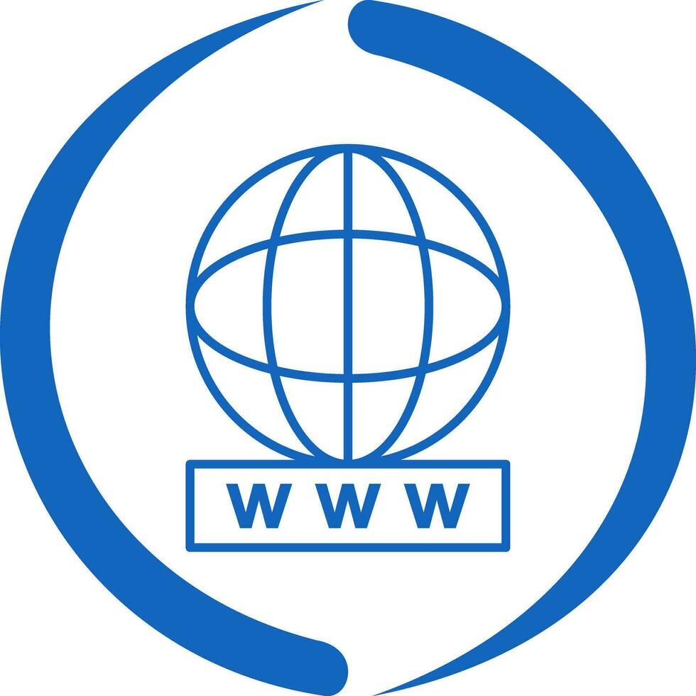 Unique World Wide Web Vector Icon