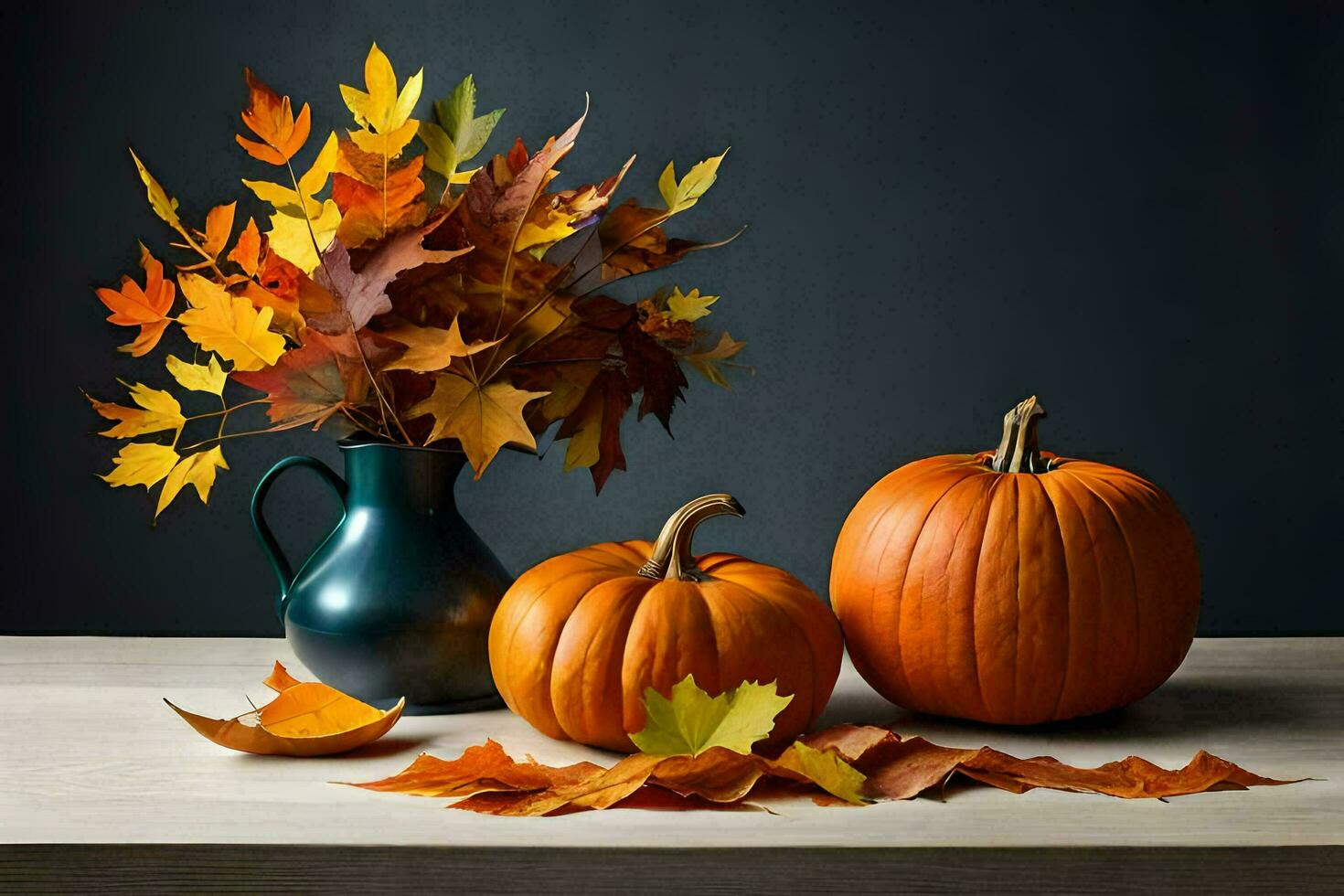 Pumpkin Wallpaper Ai Generative photo