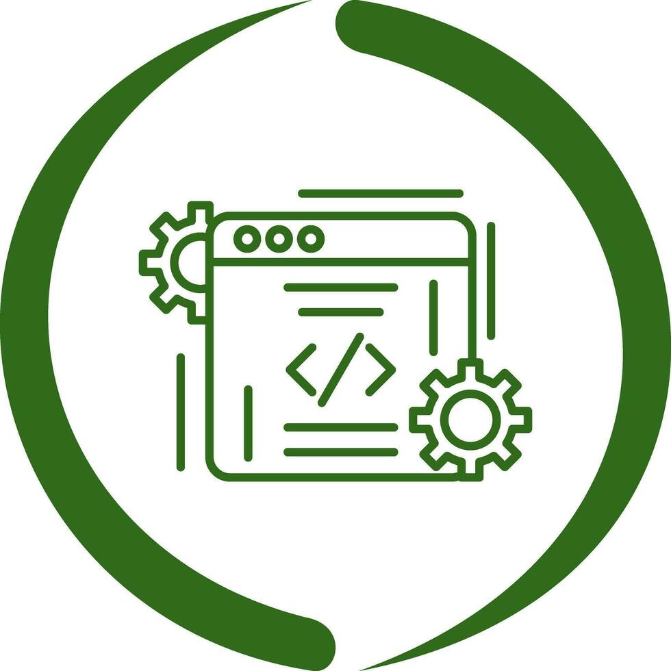 icono de vector de codificación