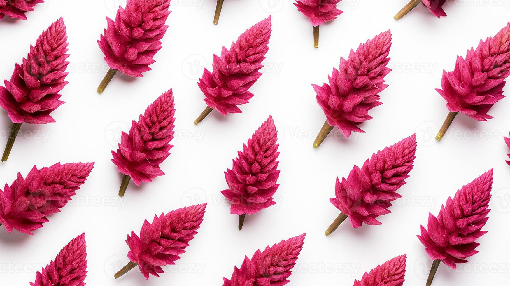 Celosia flower patterned background. Flower texture background. Generative AI photo