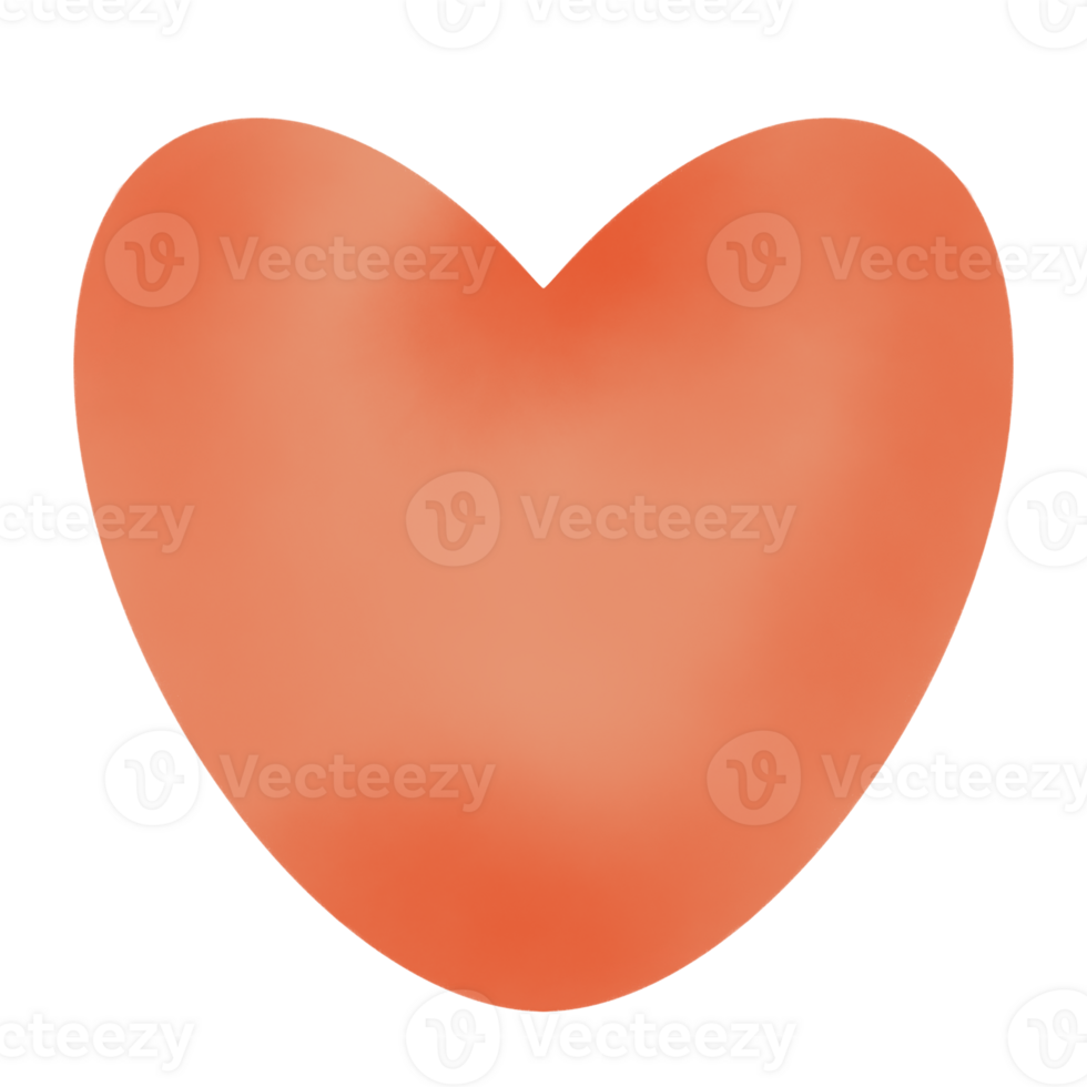 Love shape illustration png