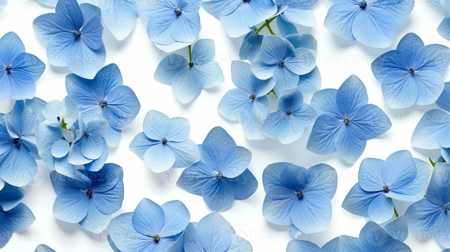 Hydrangea flower patterned background. Flower texture background. Generative AI photo