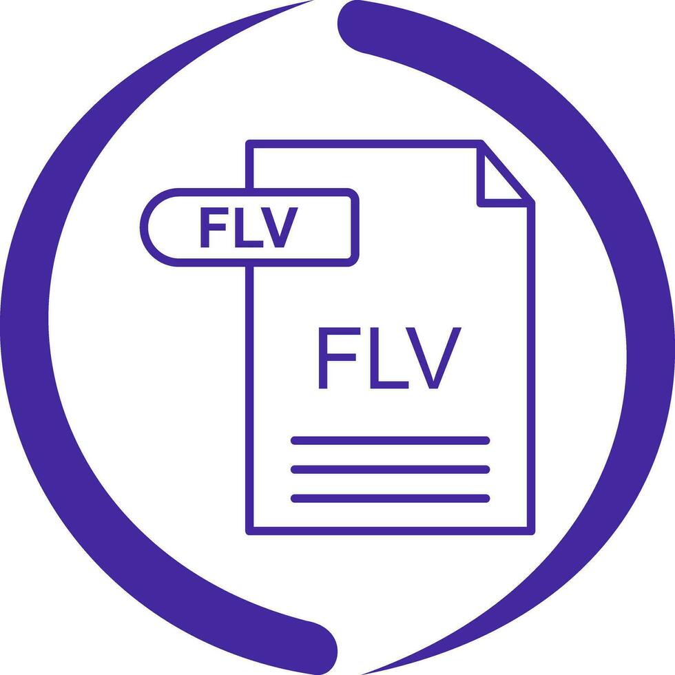FLV Vector Icon