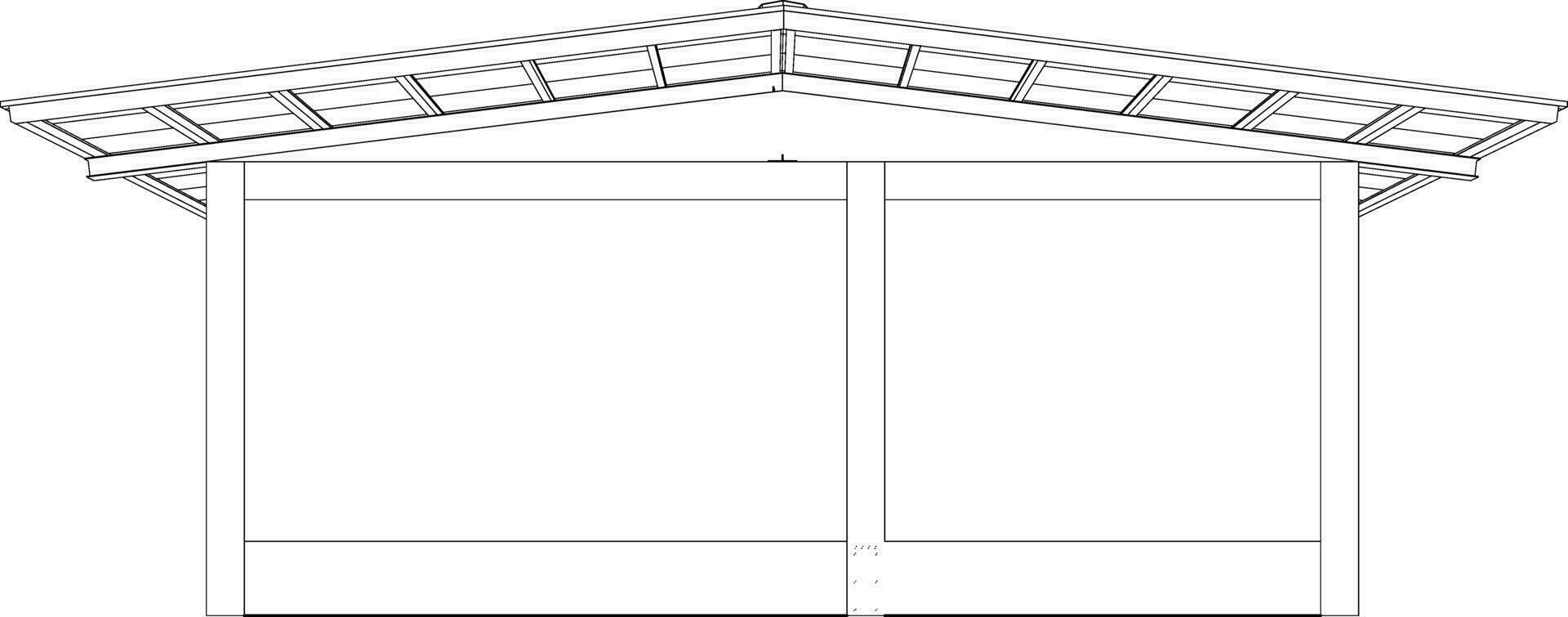3D illustration of industrial building vector