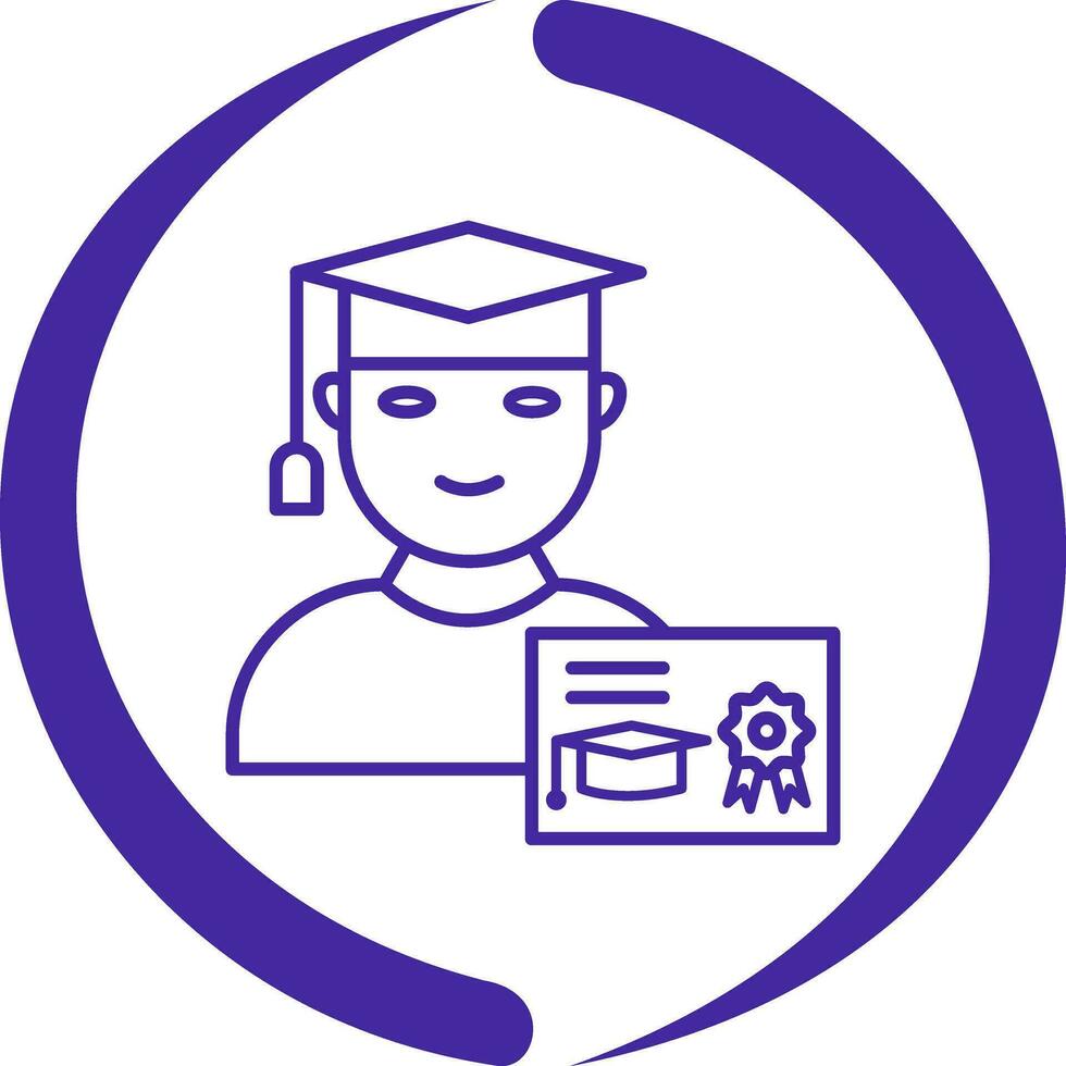Unique Receiving Degree Vector Icon
