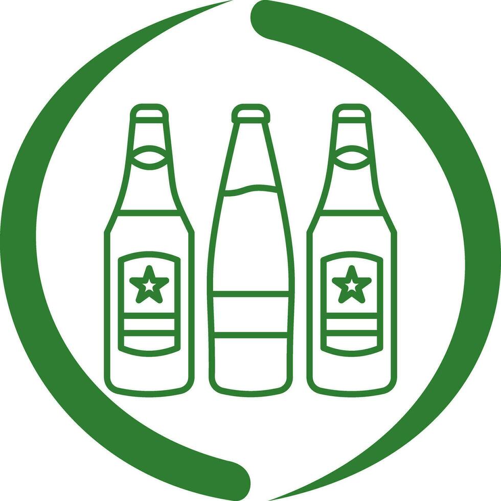 Beer Bottles Vector Icon