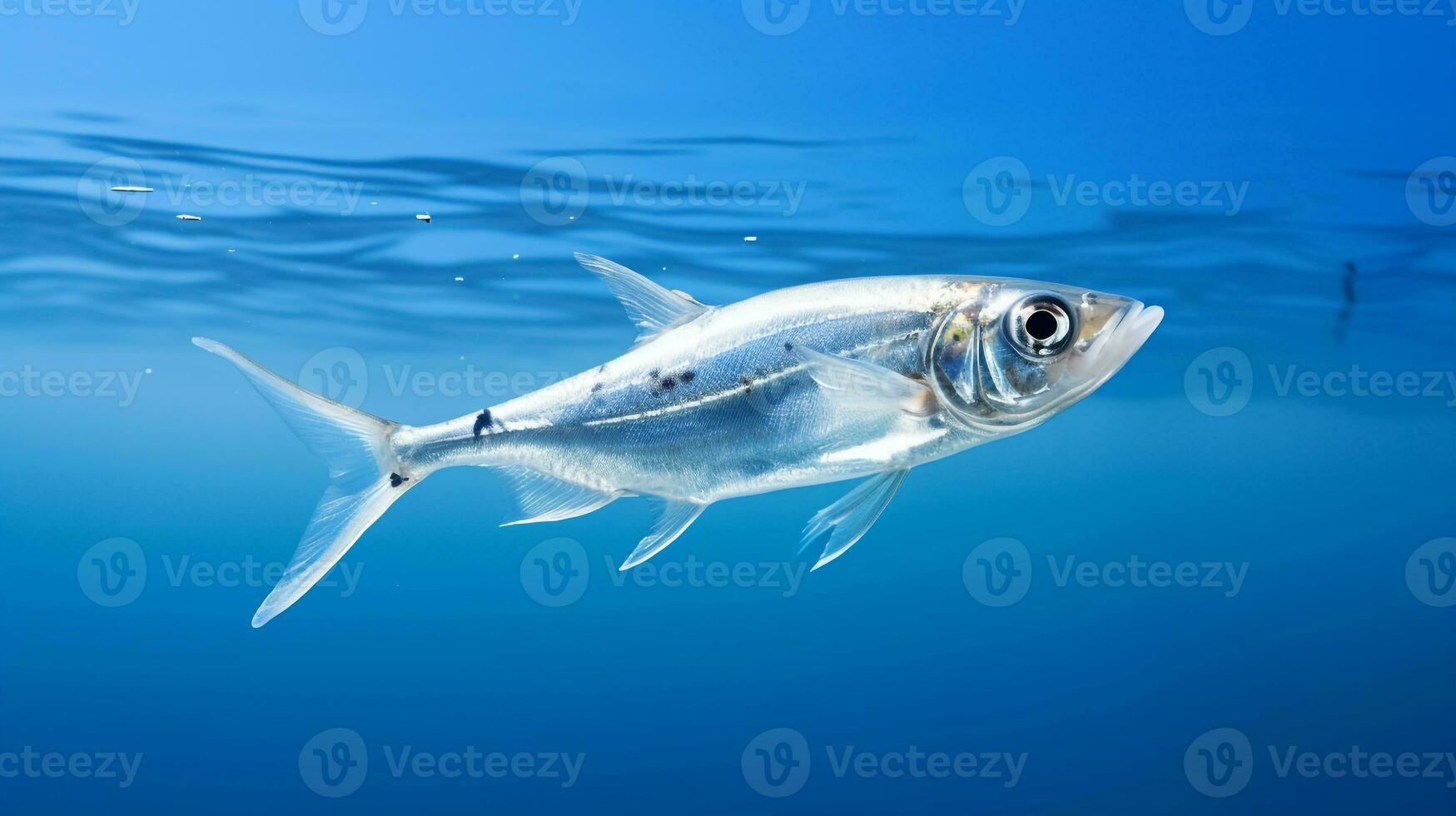 Photo of a X-ray Tetra under Blue Sky. Generative AI