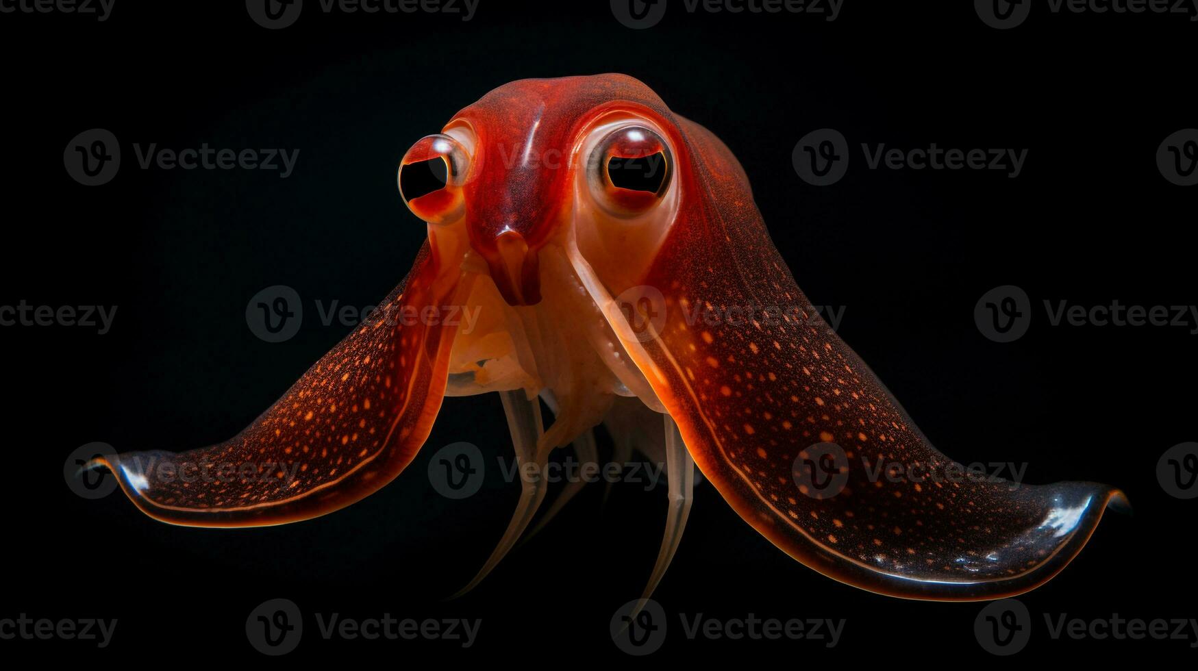 Wildlife photography of Photo of Vampire Squid. Generative AI