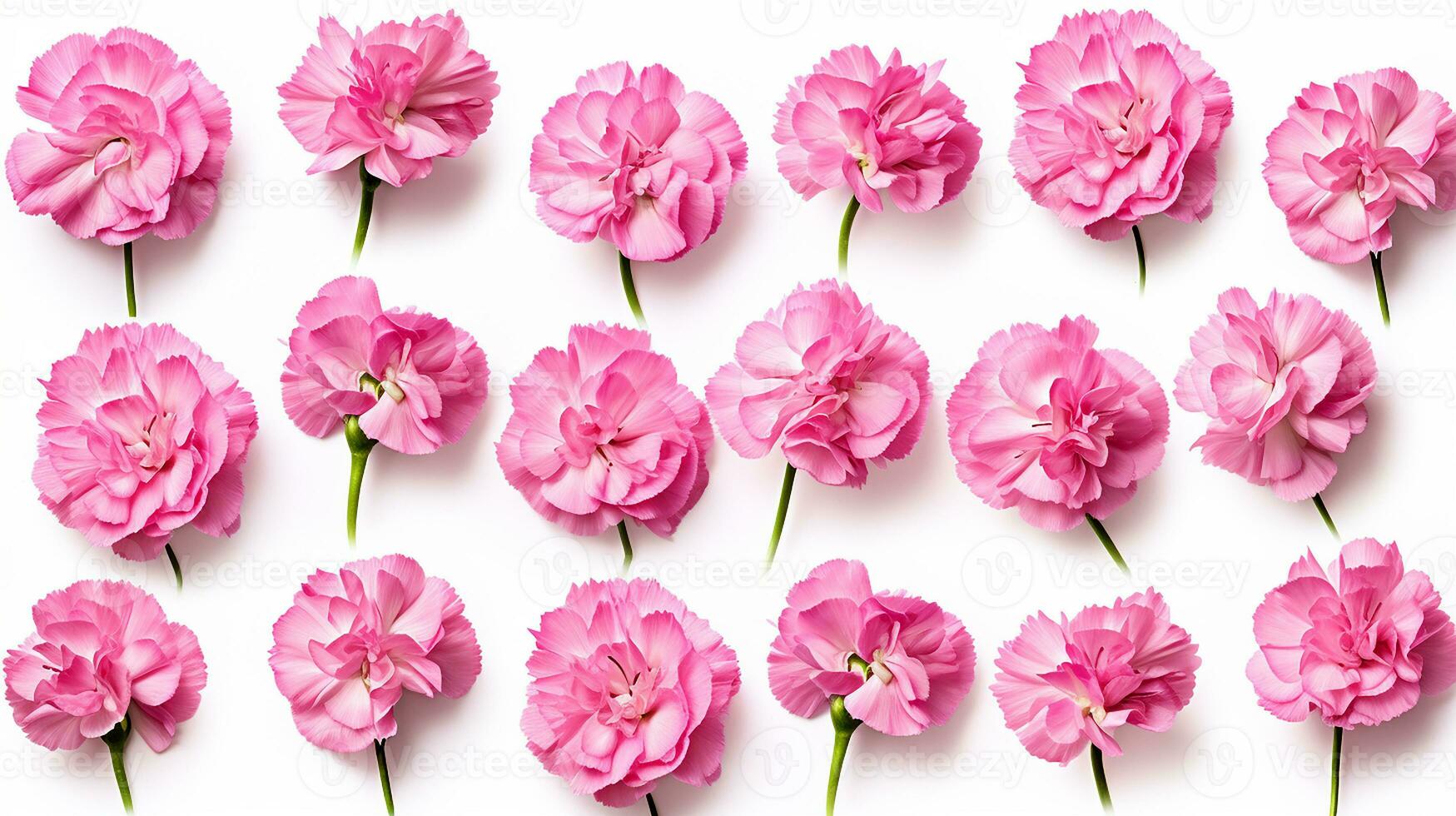 Dianthus flower patterned background. Flower texture background. Generative AI photo