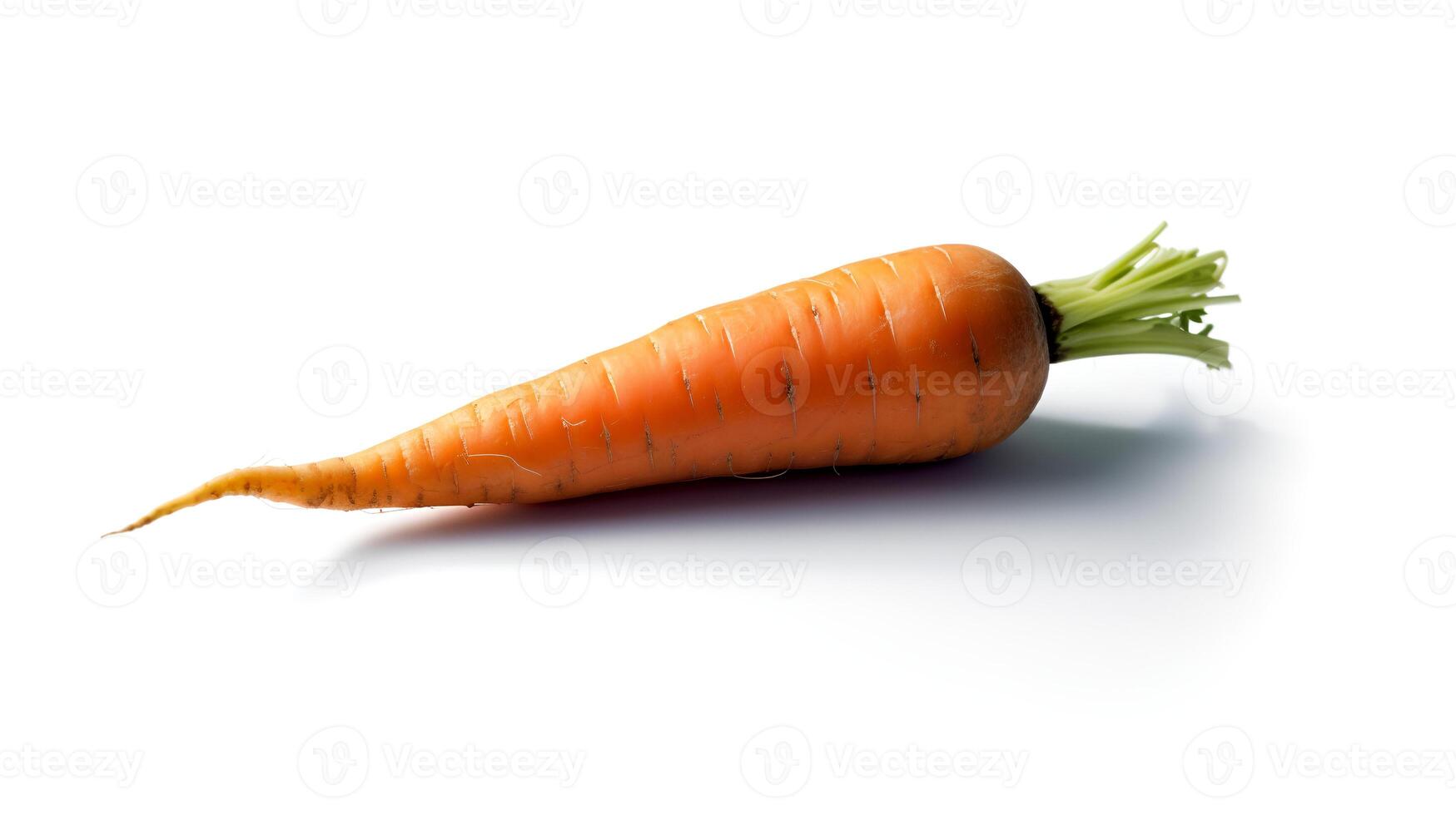 Photo of Carrot isolated on white background.