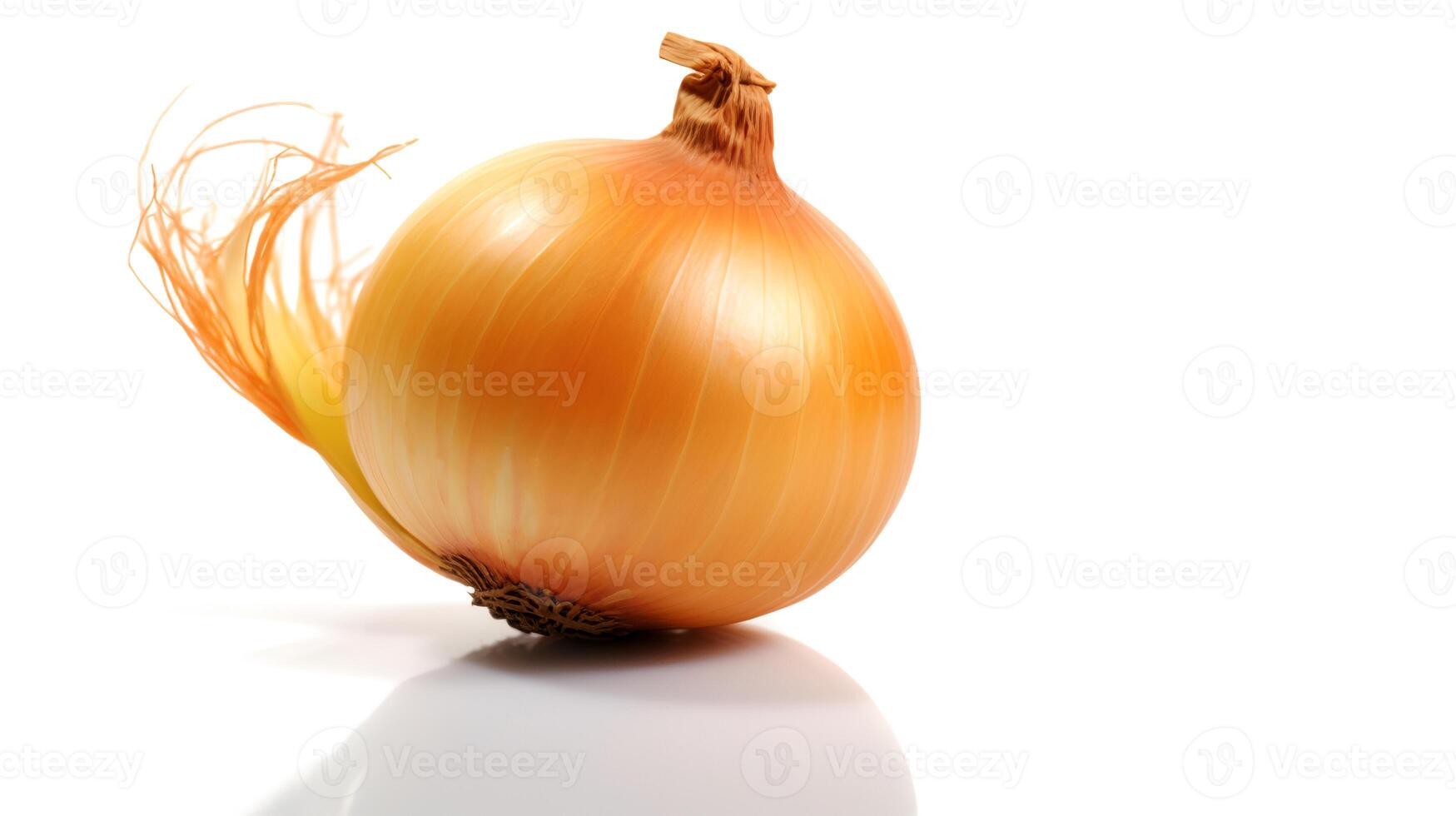 Photo of Onion isolated on white background. generative ai