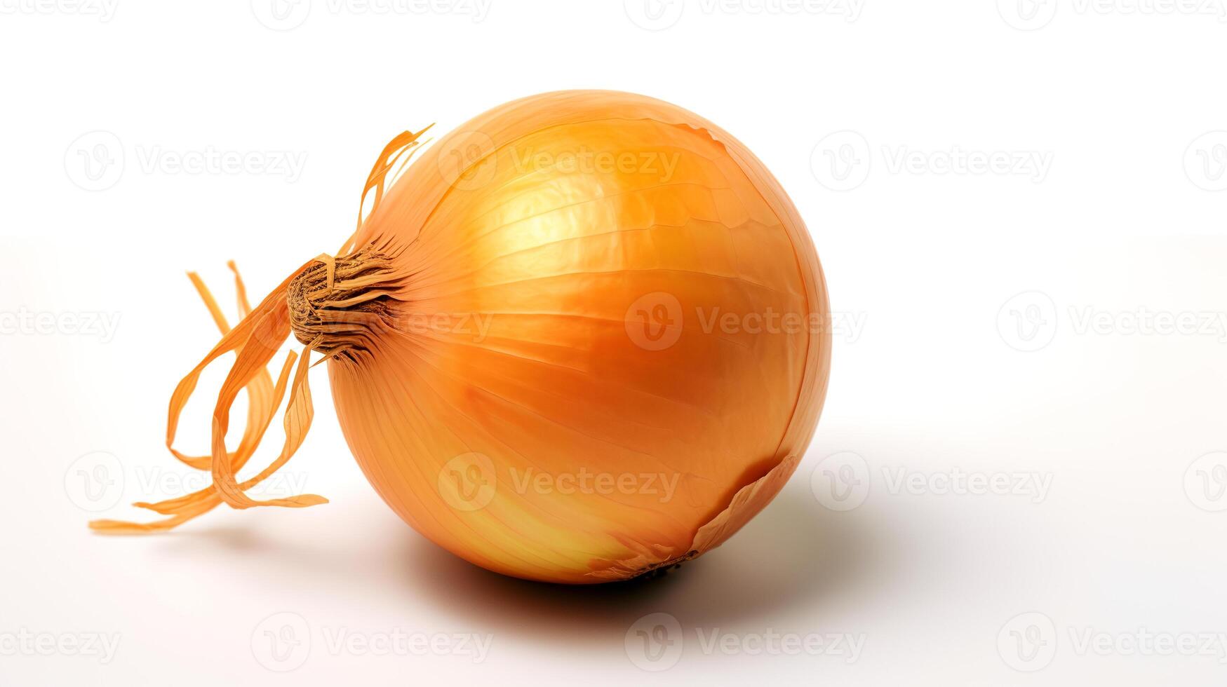 Photo of Onion isolated on white background. generative ai