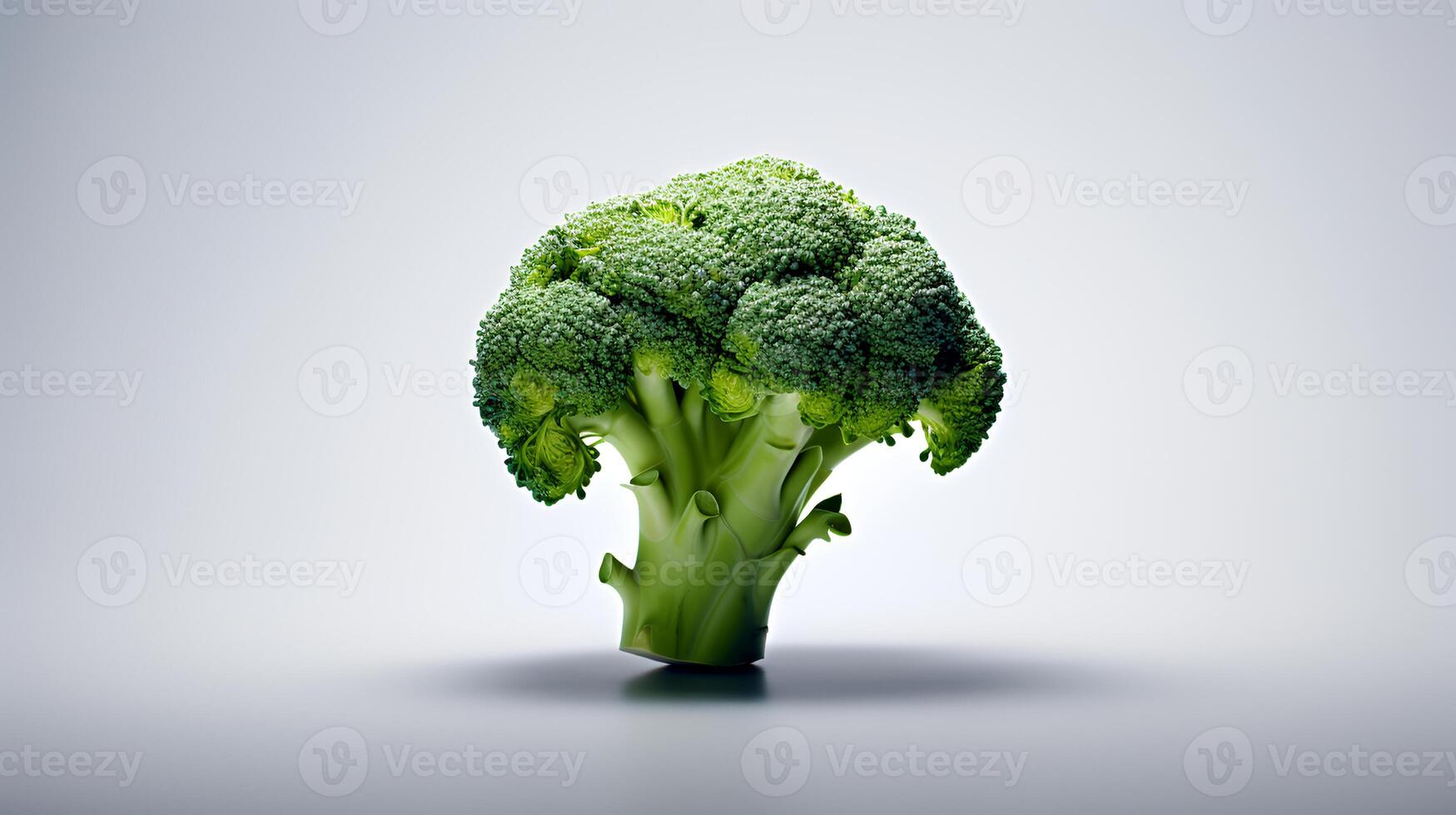 Photo of Broccoli isolated on white background.