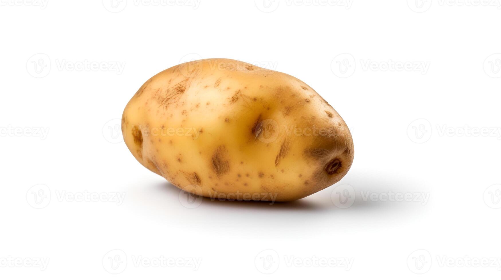 Photo of Potatoe isolated on white background. generative ai