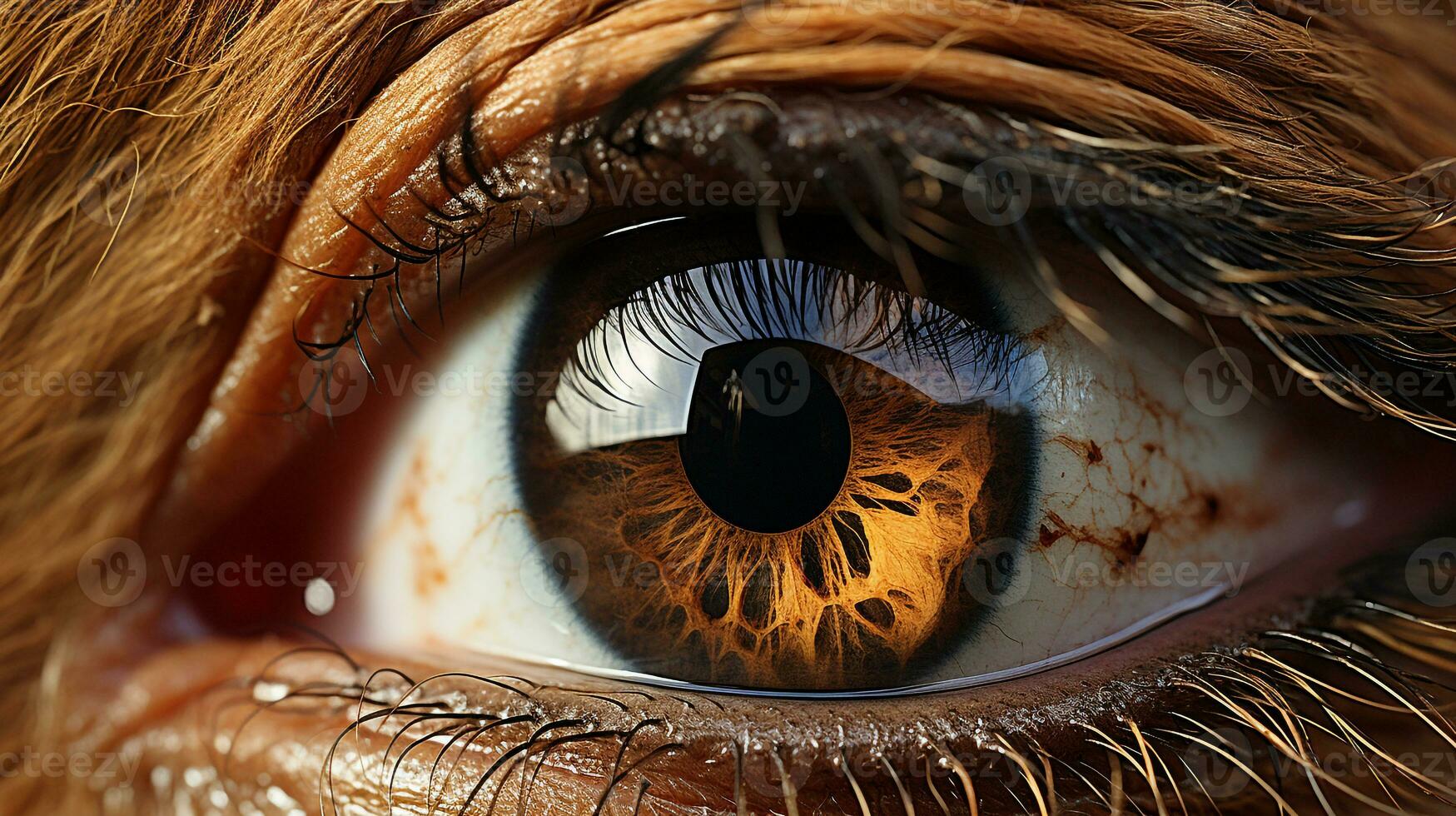Close-up photo of a Horse looking any direction. Generative AI
