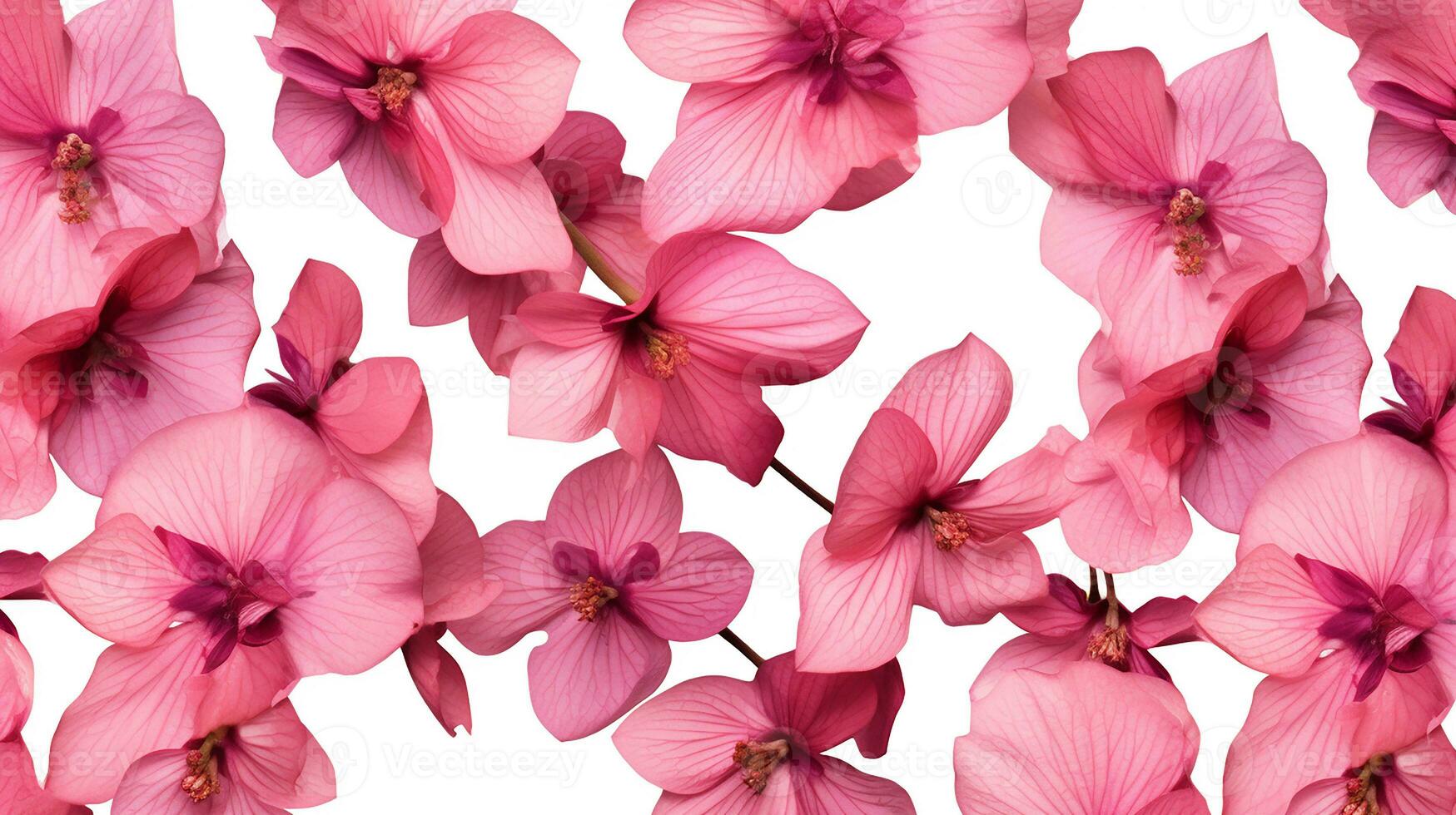 Coral Bells flower patterned background. Flower texture background. Generative AI photo