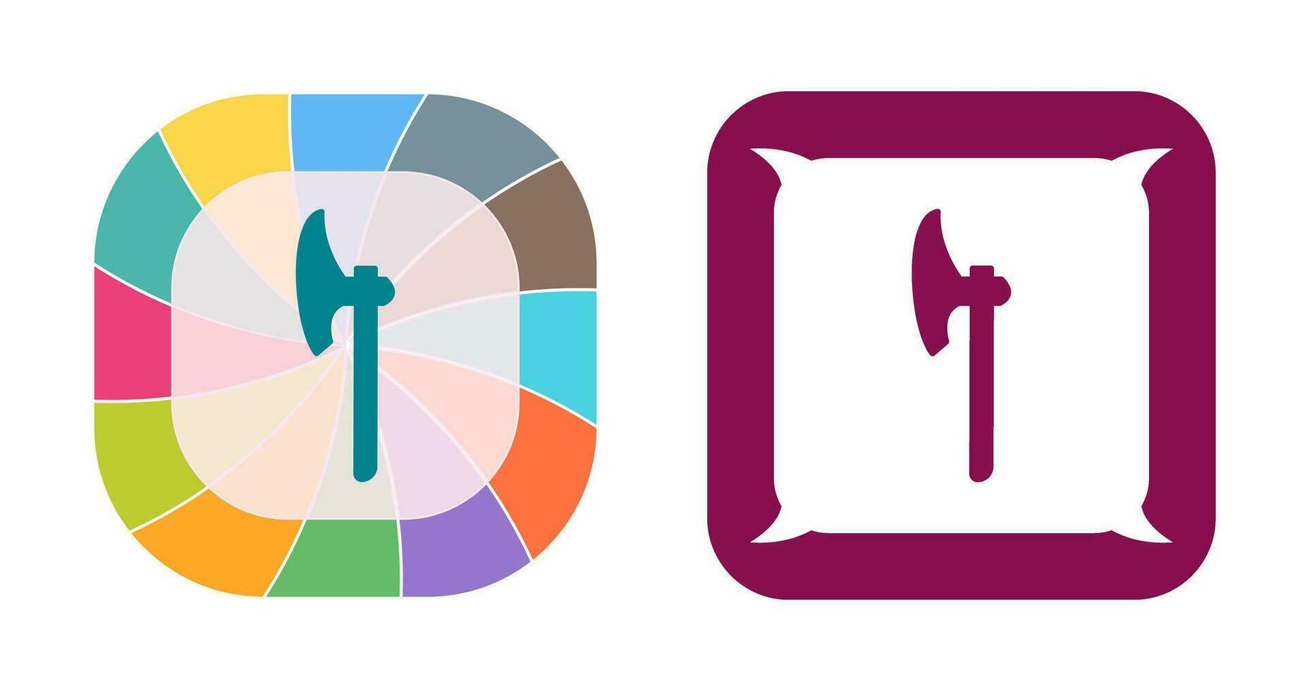 Unique Axe Vector Icon