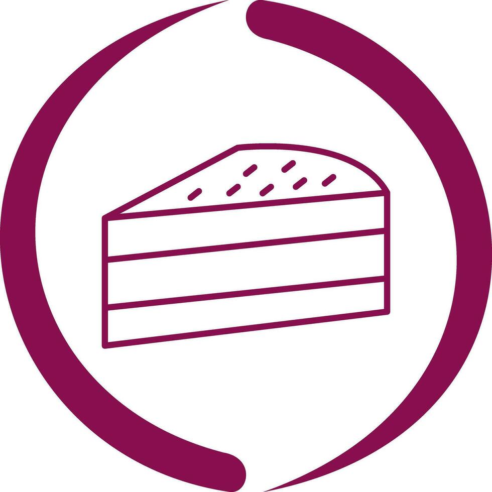 Cake Slice Vector Icon