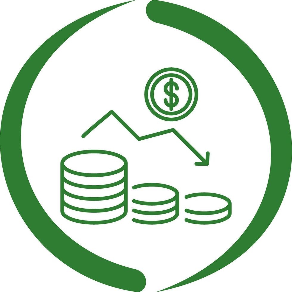 Money Loss Vector Icon