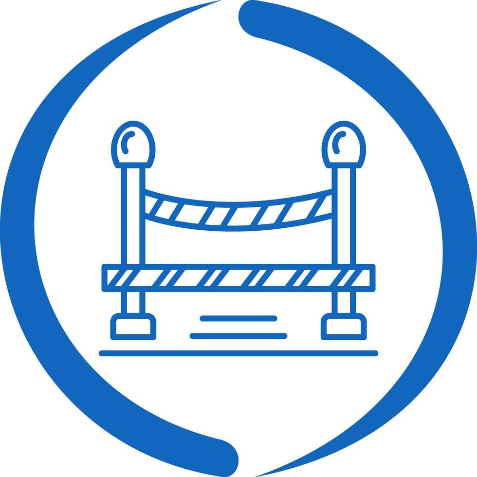 Do Not Cross Line Vector Icon