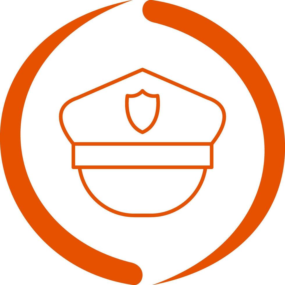Police Hat Vector Icon