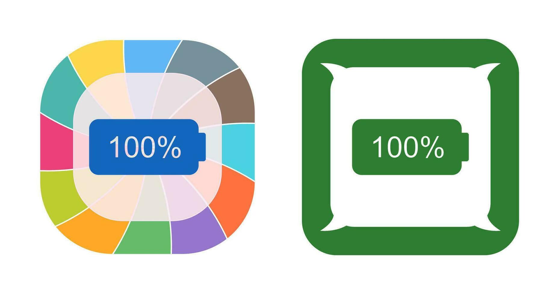 Unique Full Battery Vector Icon