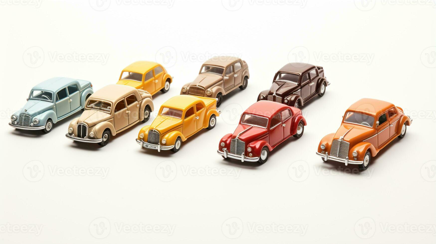 mostrando un 3d miniatura automóvil. generativo ai foto