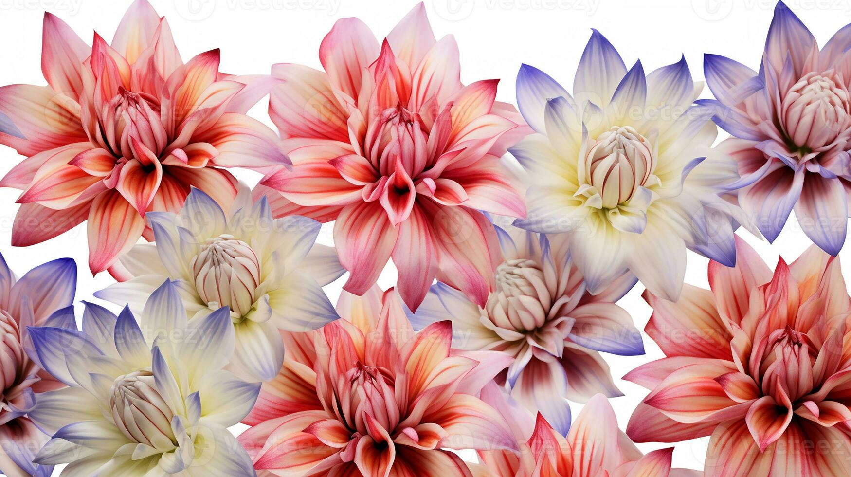 Harlequin flower patterned background. Flower texture background. Generative AI photo