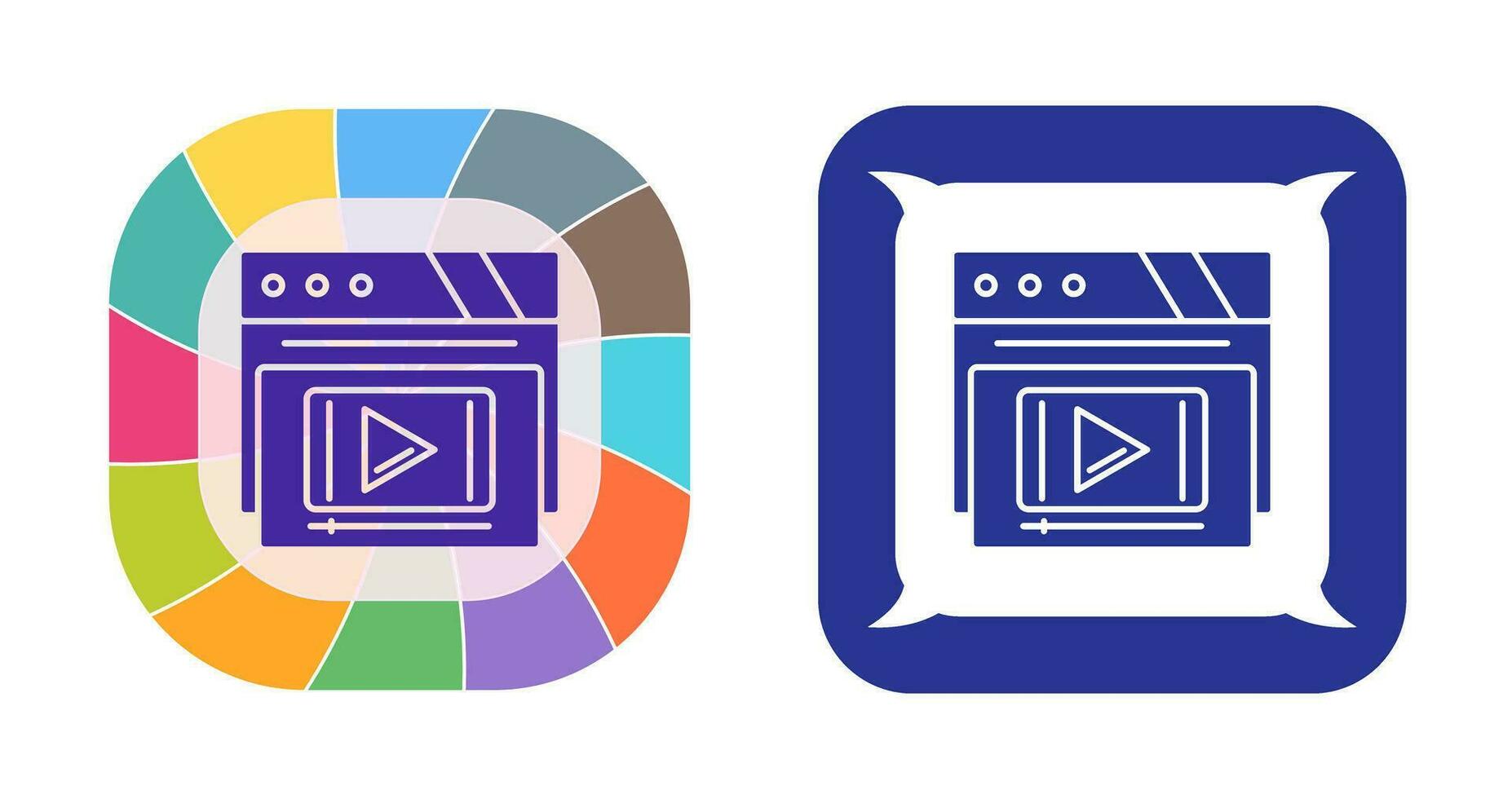 Video Player Vector Icon