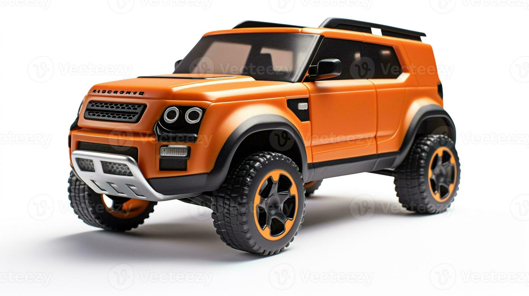 Displaying a 3D miniature SUV - Sports Utility Vehicle. Generative AI photo