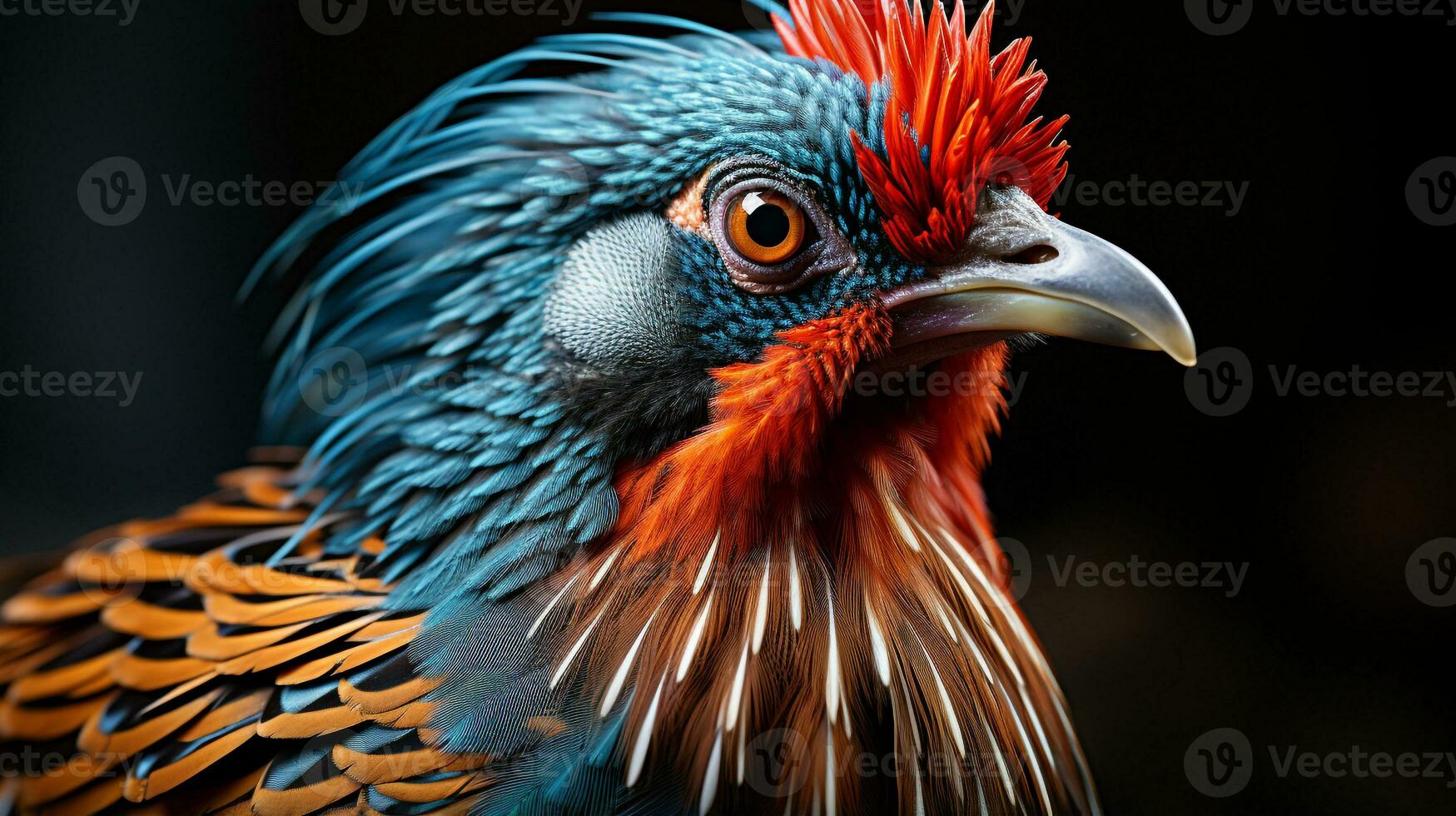 Close-up photo of a Pheasant looking any direction. Generative AI