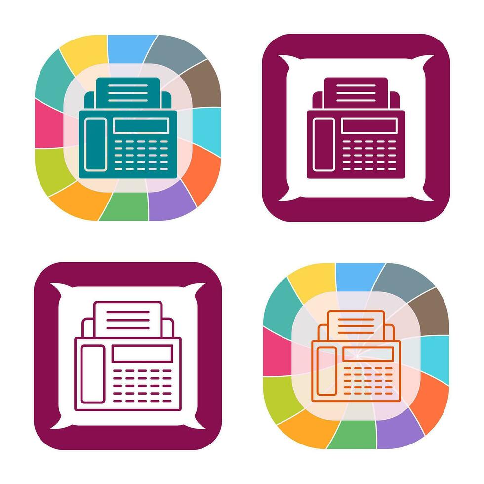Fax Machine Vector Icon