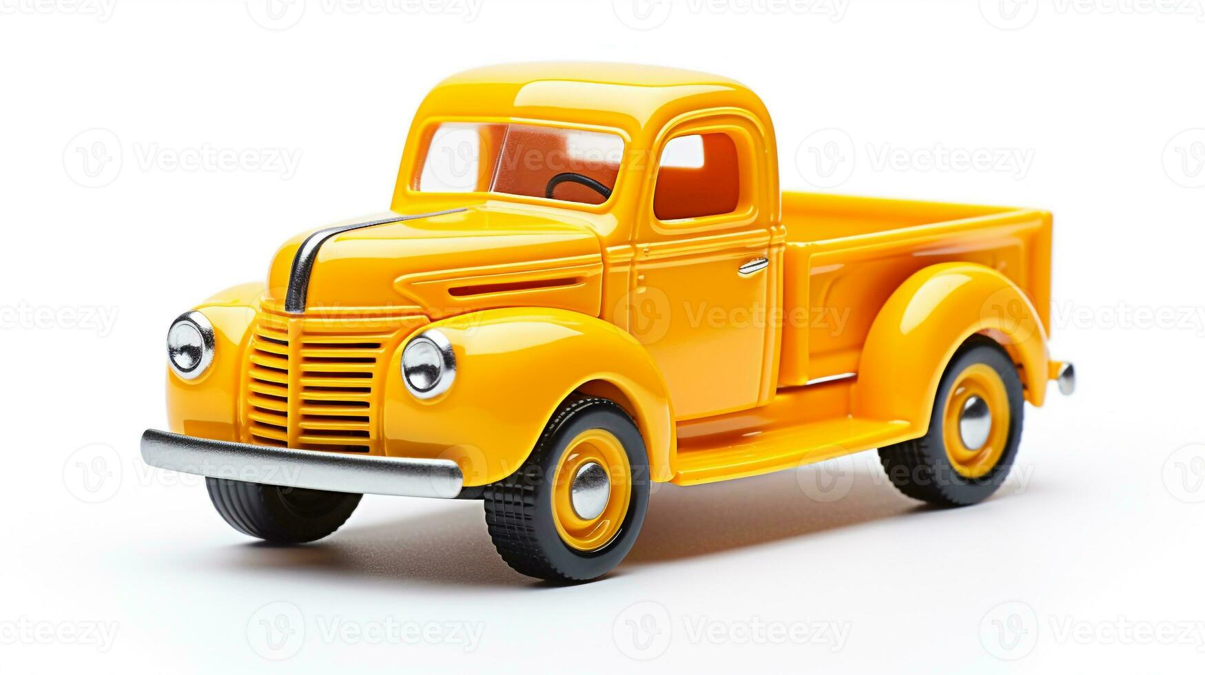 Displaying a 3D miniature Pickup Truck. Generative AI photo