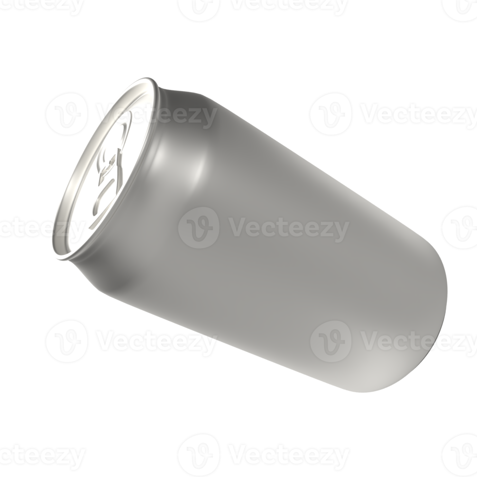 The aluminum can png image 3d rendering