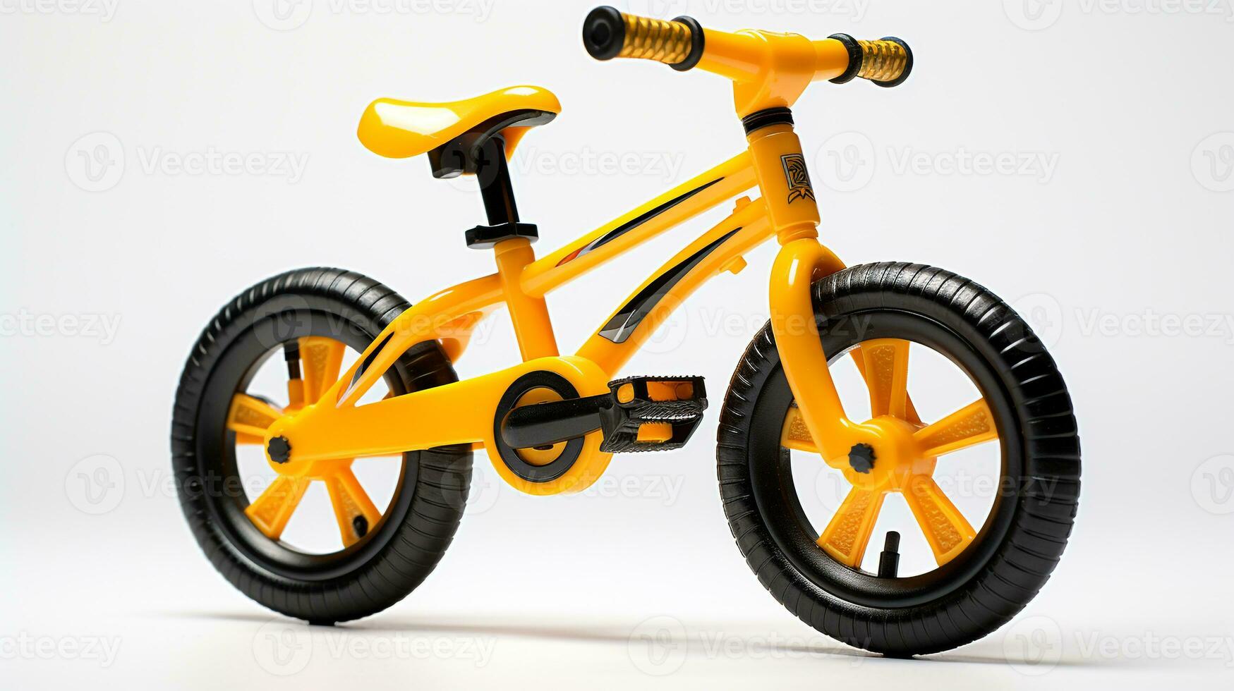 Displaying a 3D miniature Hybrid Bike. Generative AI photo